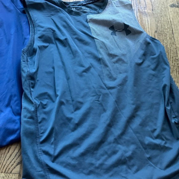 Under Armour UA T-Shirts Boys Size Youth Large YL L Lot Of 5 Short Long Sleeve - Picture 2 of 6